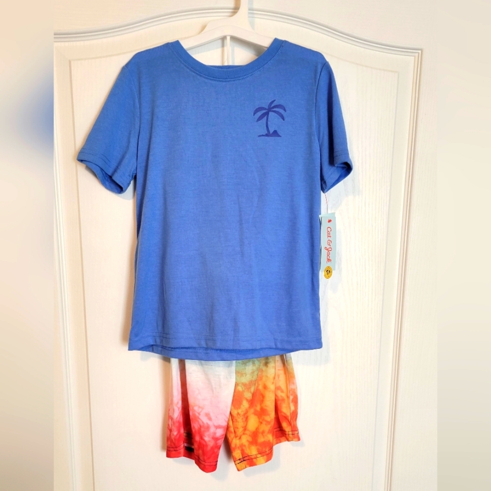 Boys 2pcs set shorts & t-shirt tye dye